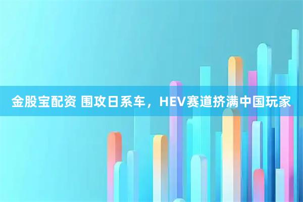 金股宝配资 围攻日系车，HEV赛道挤满中国玩家