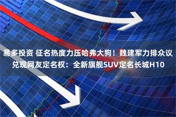 易多投资 征名热度力压哈弗大狗！魏建军力排众议兑现网友定名权：全新旗舰SUV定名长城H10